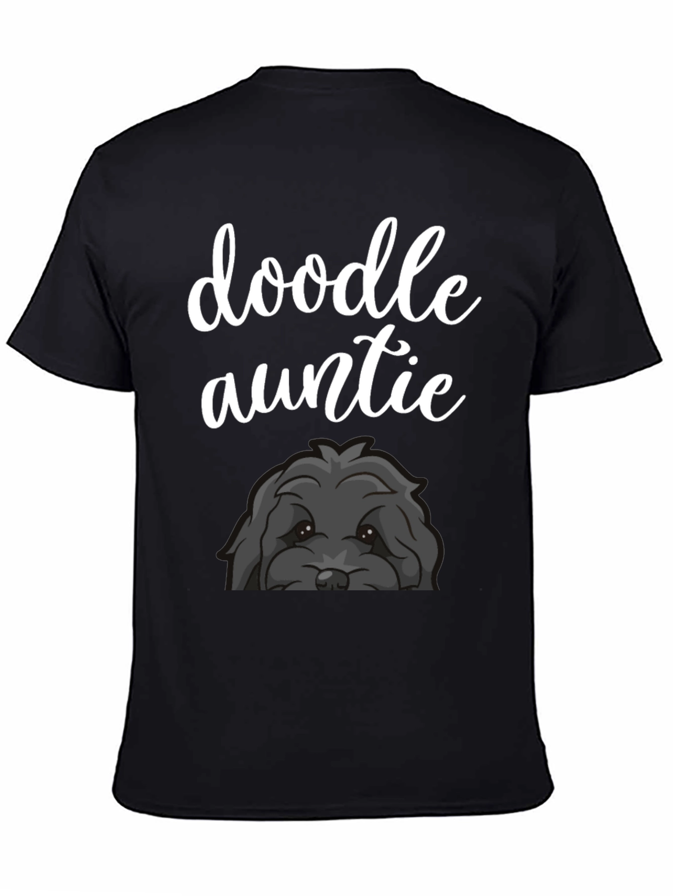 Doodle Auntie Black T-Shirt