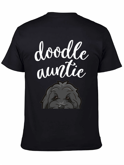 Doodle Auntie Black T-Shirt