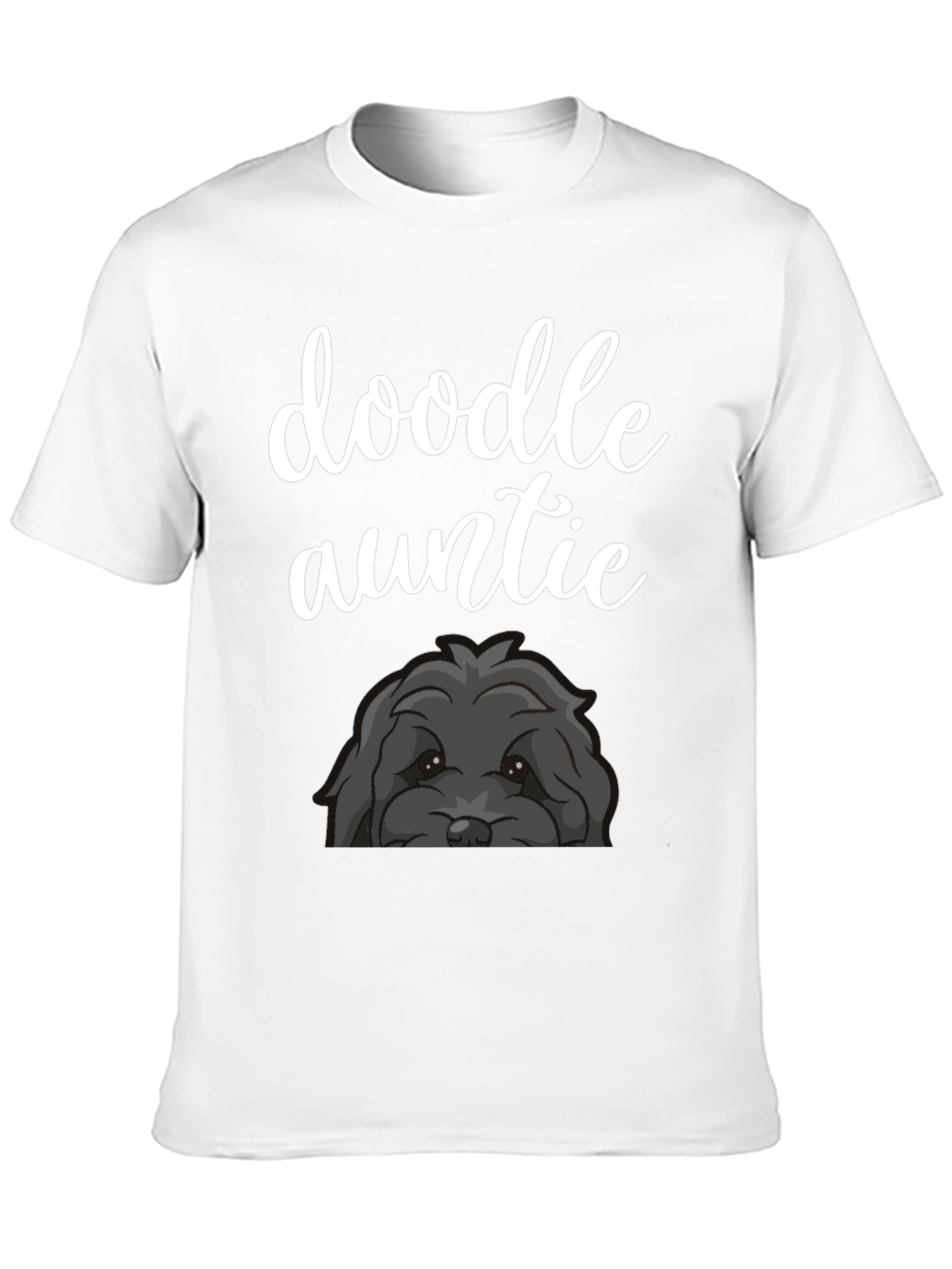 Doodle Auntie Black T-Shirt