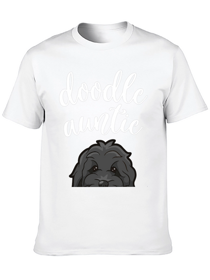 Doodle Auntie Black T-Shirt