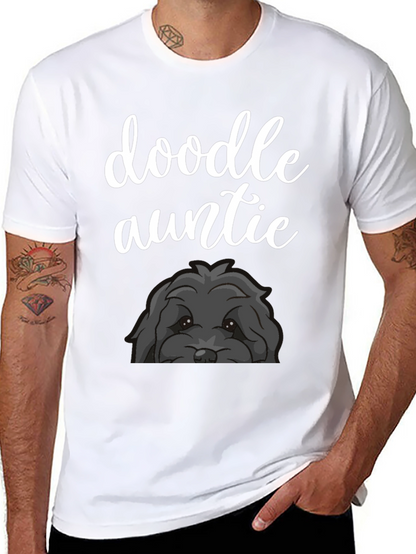 Doodle Auntie Black T-Shirt