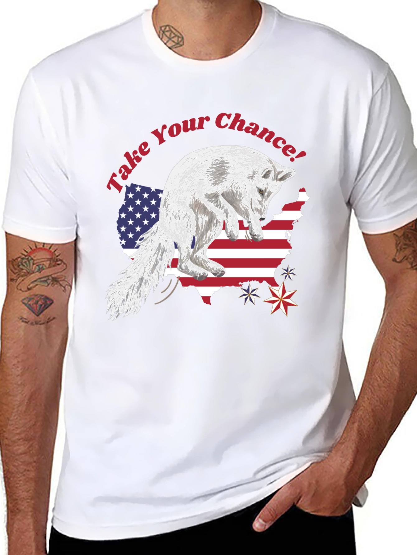 Take Your Chance Patriotic Fox T-Shirt
