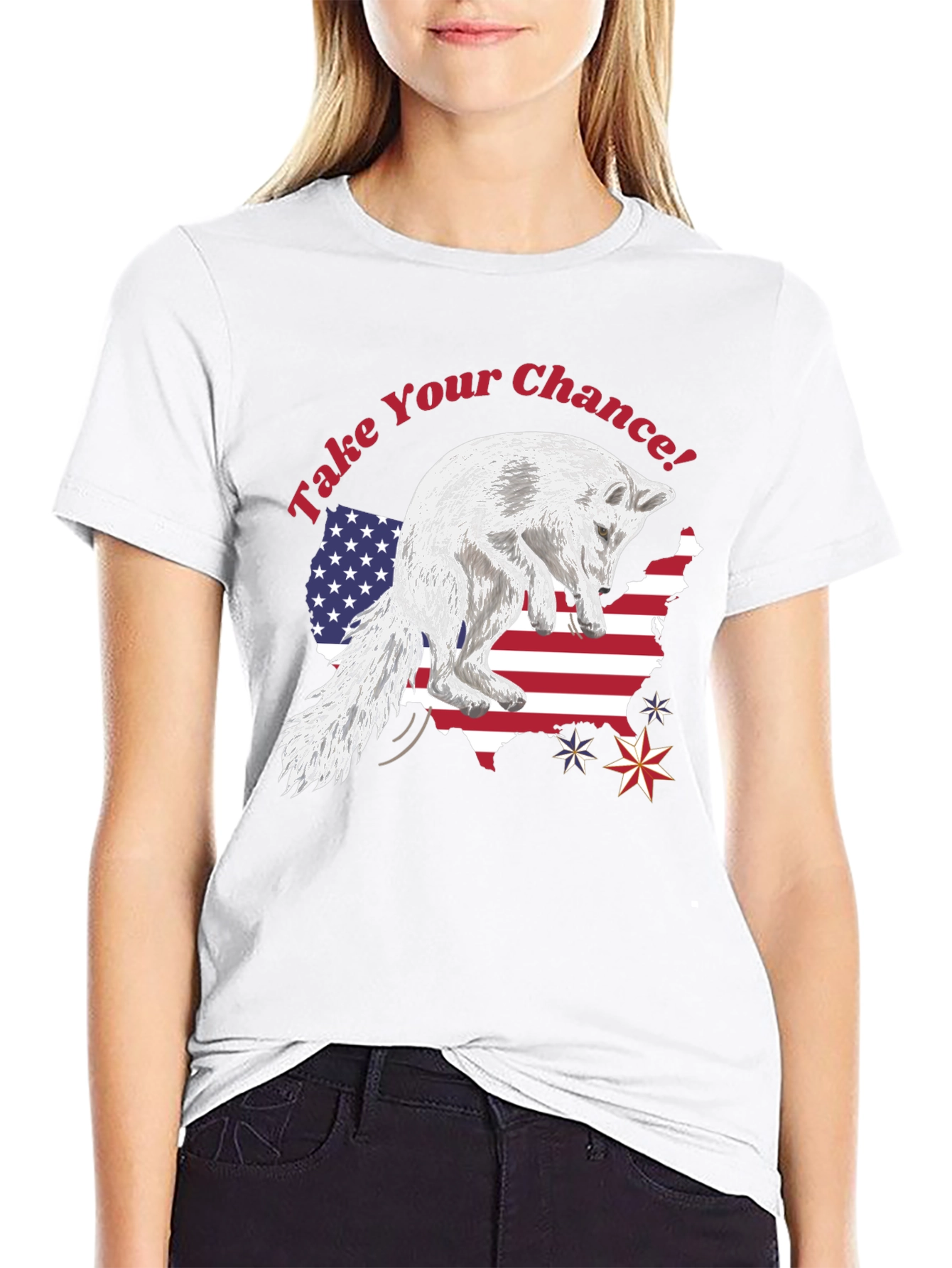 Take Your Chance Patriotic Fox T-Shirt