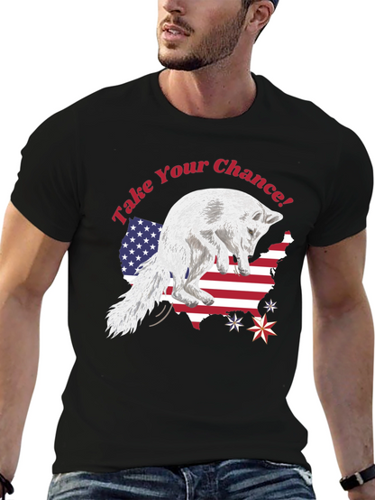 Take Your Chance Patriotic Fox T-Shirt
