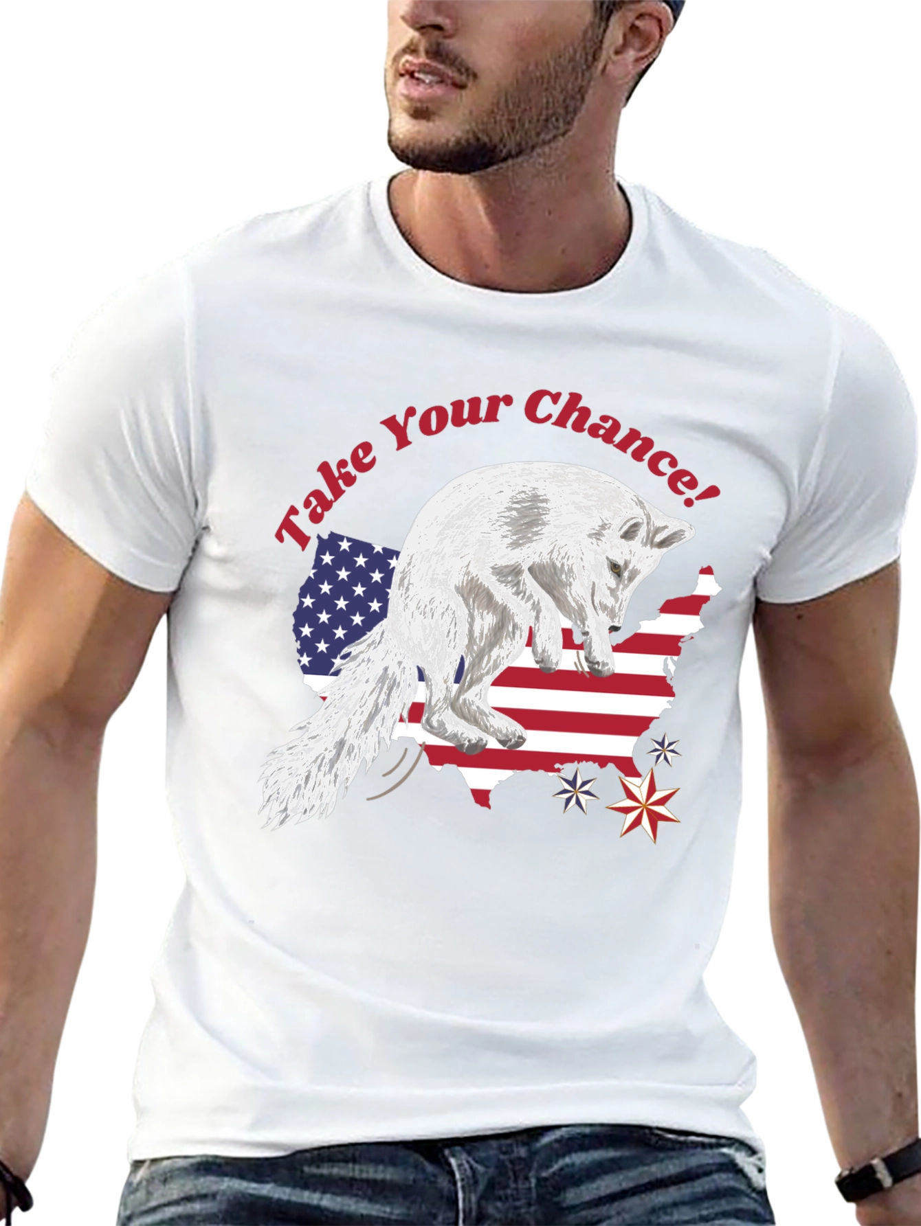 Take Your Chance Patriotic Fox T-Shirt