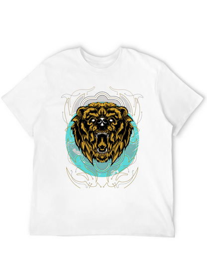 Grizzly Bear Graphic Tee - Mens Black T-Shirt