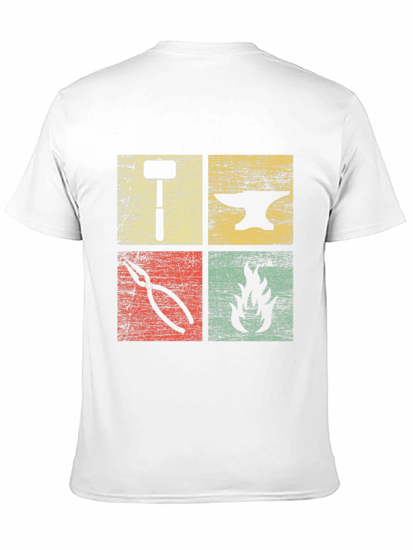 Blacksmith Forge T-Shirt | Hammer Anvil Fire Tongs