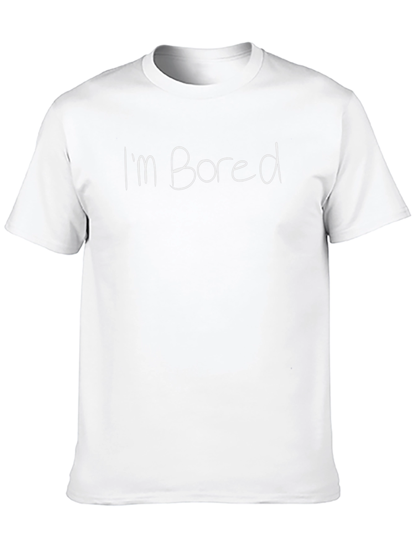 Im Bored T-Shirt - Black Casual Tee