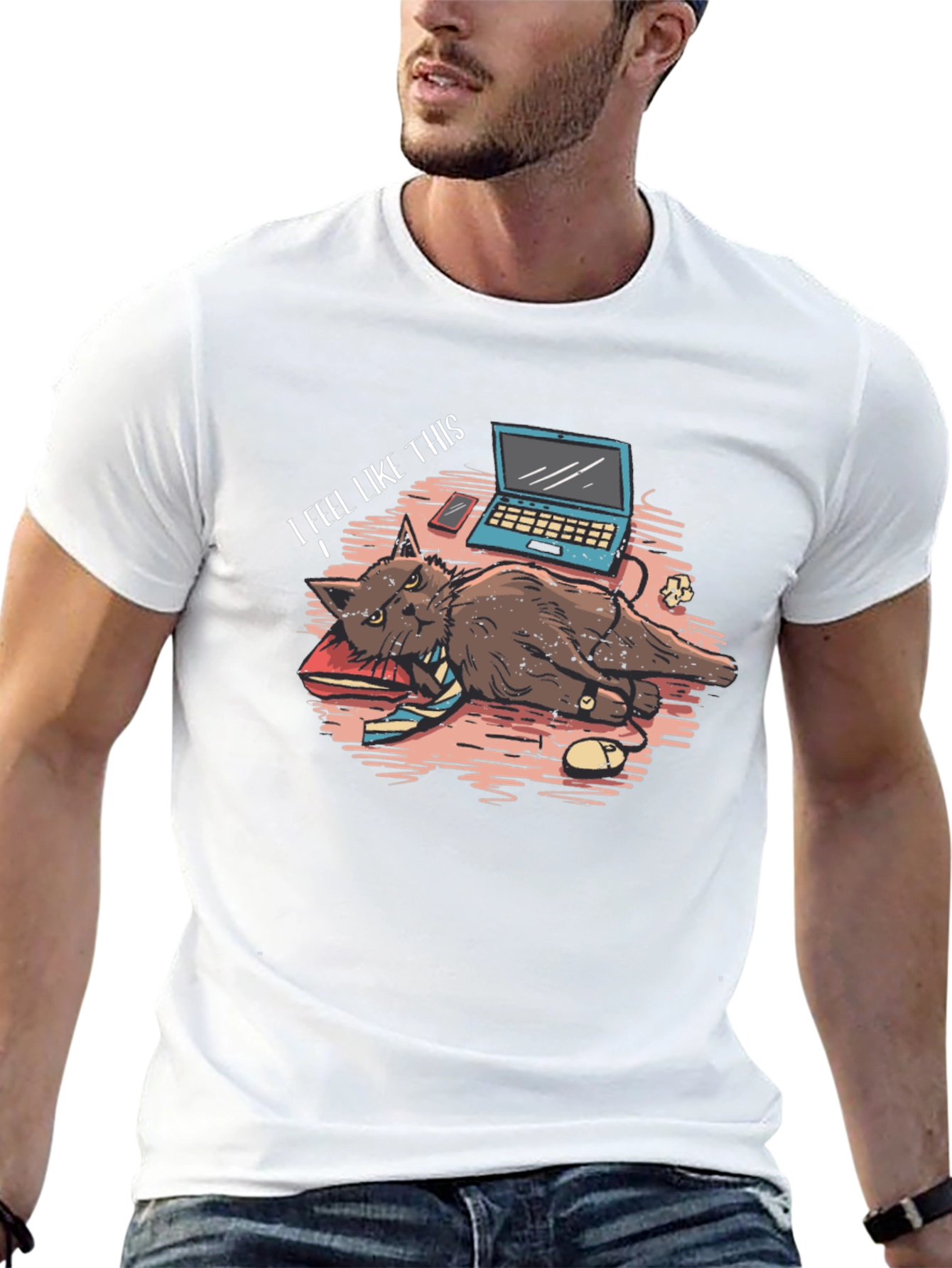 I Feel Like This Cat T-Shirt