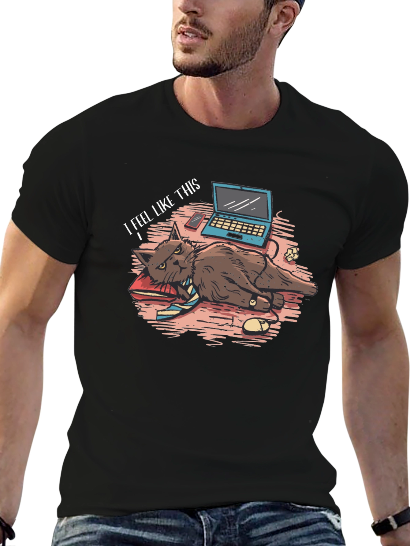 I Feel Like This Cat T-Shirt
