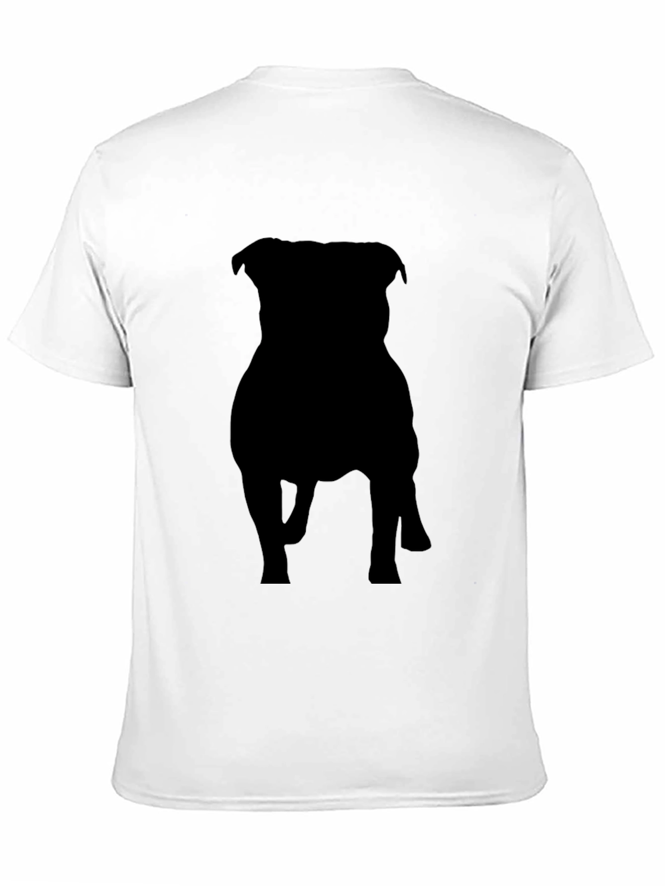 Black Dog Silhouette Graphic Tee - Casual Style