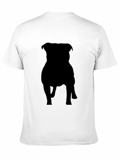 Black Dog Silhouette Graphic Tee - Casual Style