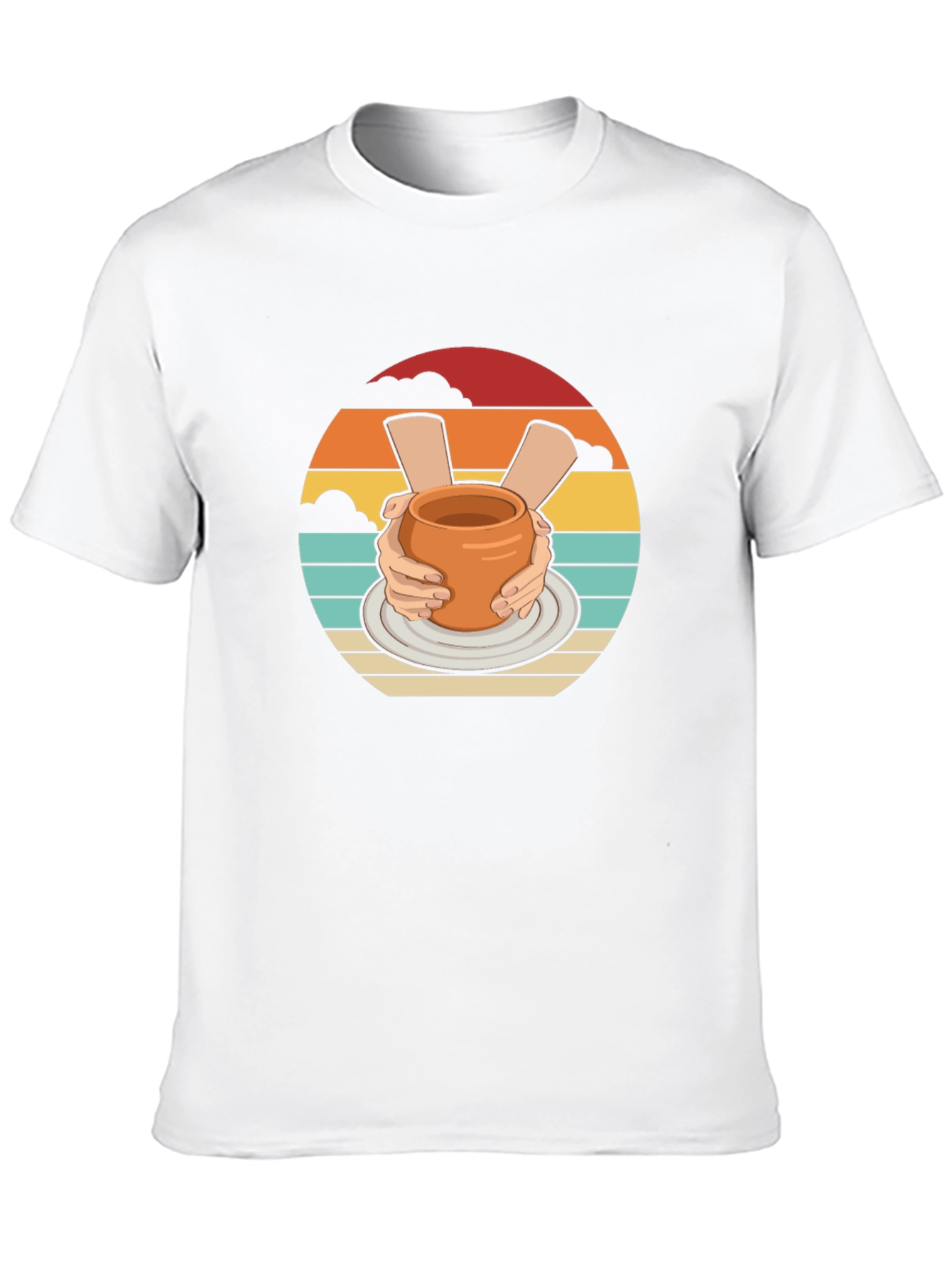 Pottery Hands Black Graphic T-Shirt