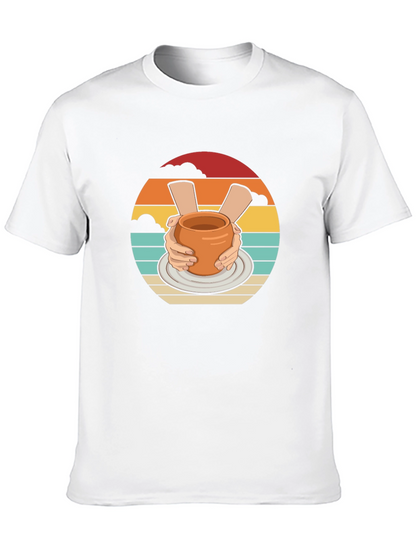 Pottery Hands Black Graphic T-Shirt