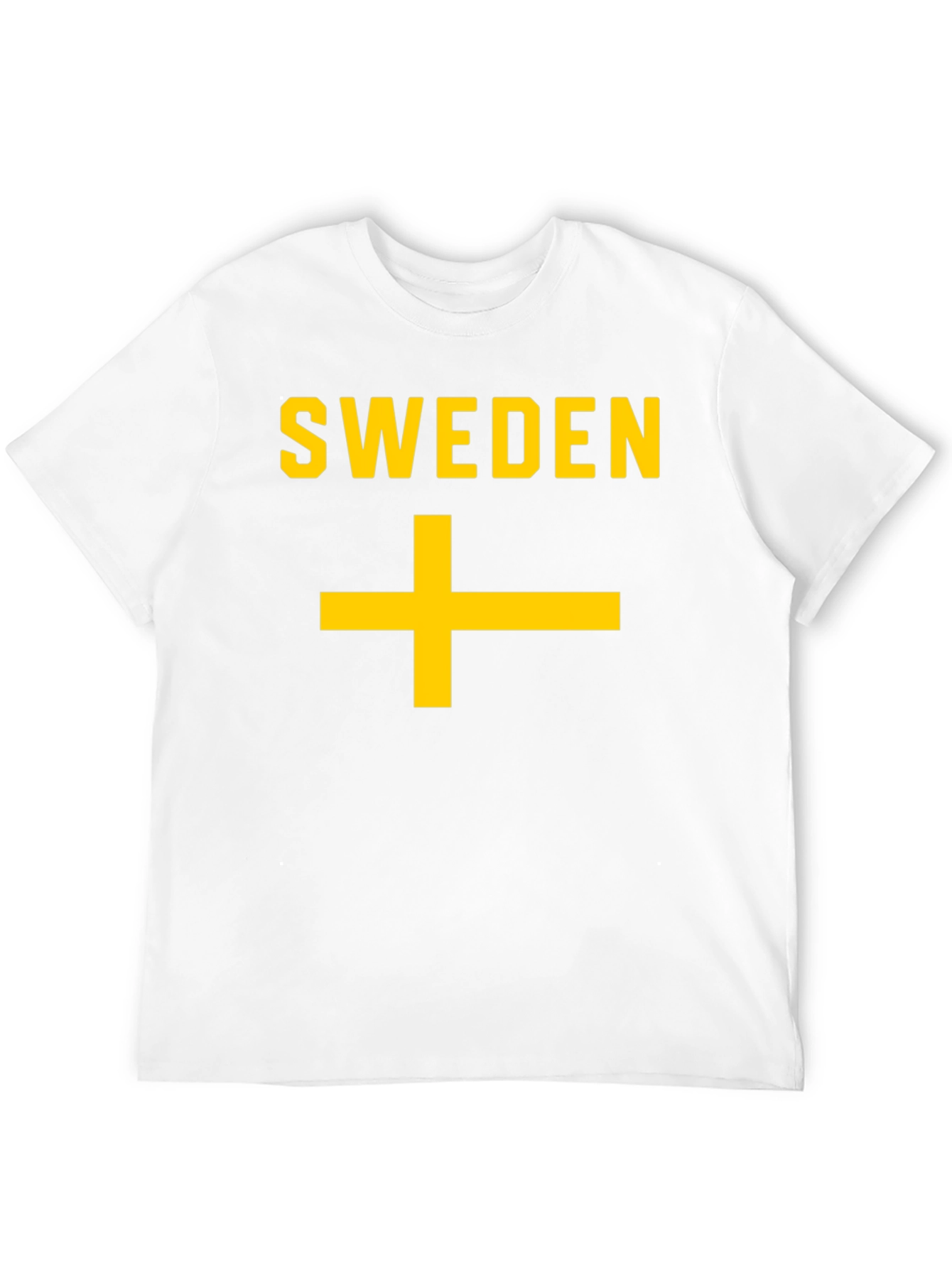 Sweden Flag T-Shirt - Black Cotton Tee
