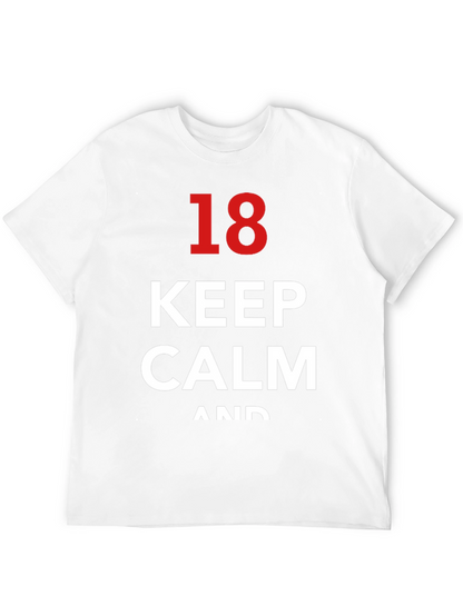 Keep Calm 18th Birthday T-Shirt - Black