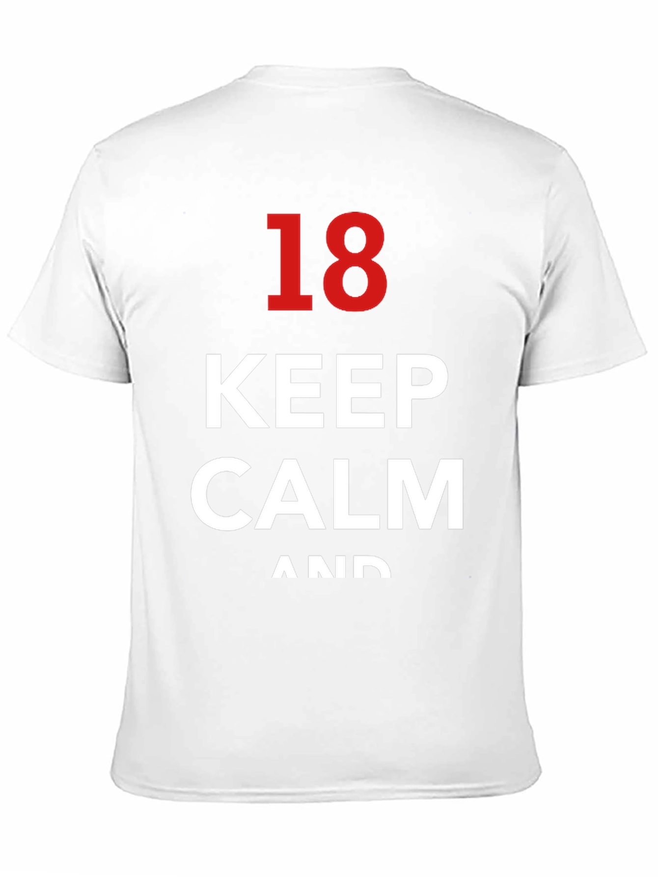 Keep Calm 18th Birthday T-Shirt - Black