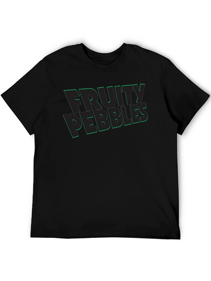 Fruity Pebbles Graphic Tee - Black Casual T-Shirt