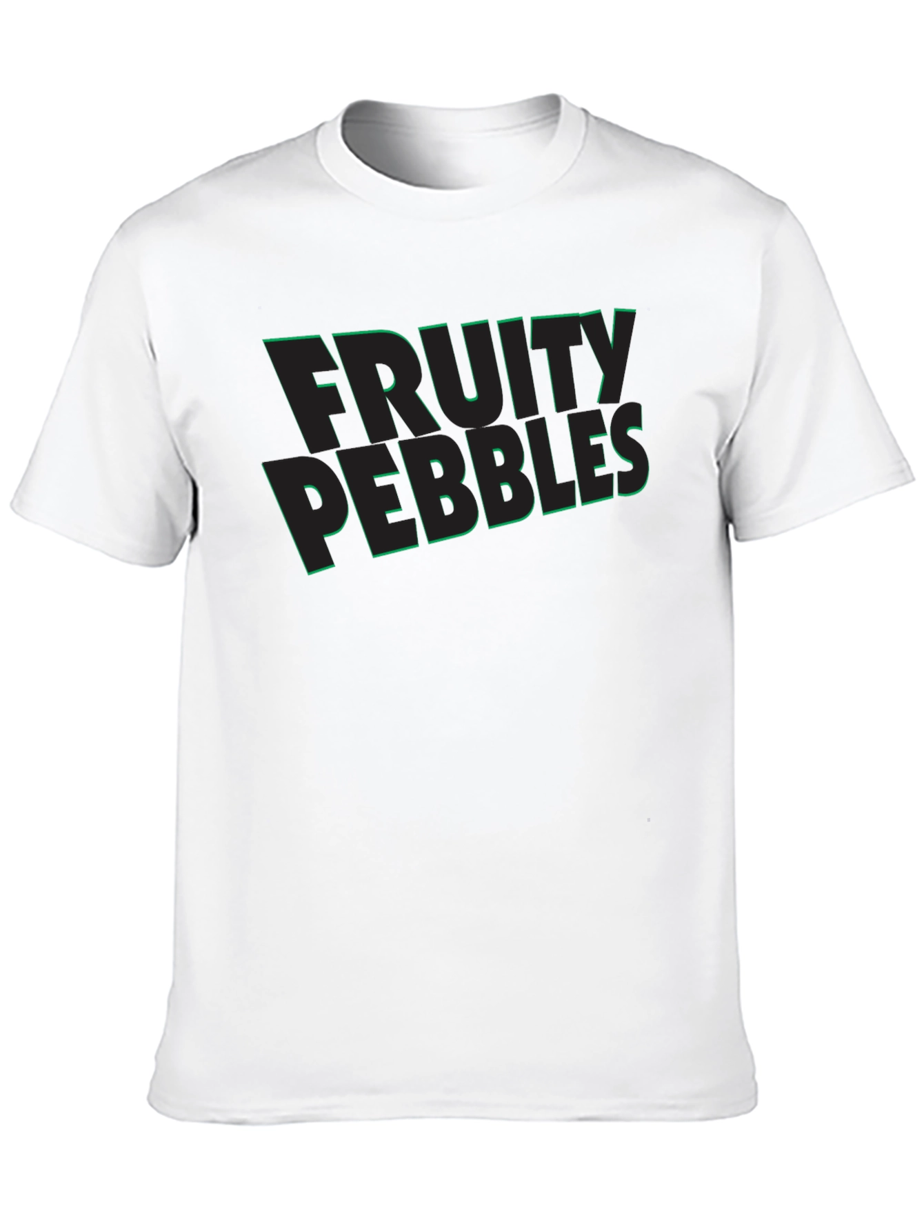 Fruity Pebbles Graphic Tee - Black Casual T-Shirt