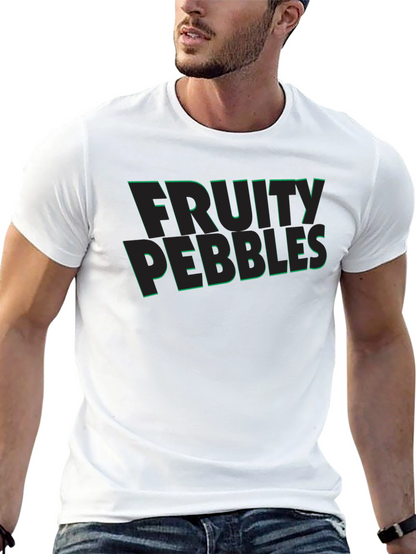 Fruity Pebbles Graphic Tee - Black Casual T-Shirt