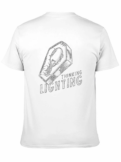 Thinking Lighting Graphic T-Shirt - Black