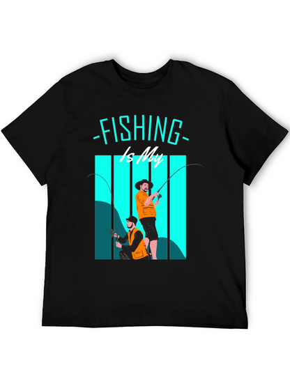 Fishing Is My Therapy Graphic Tee