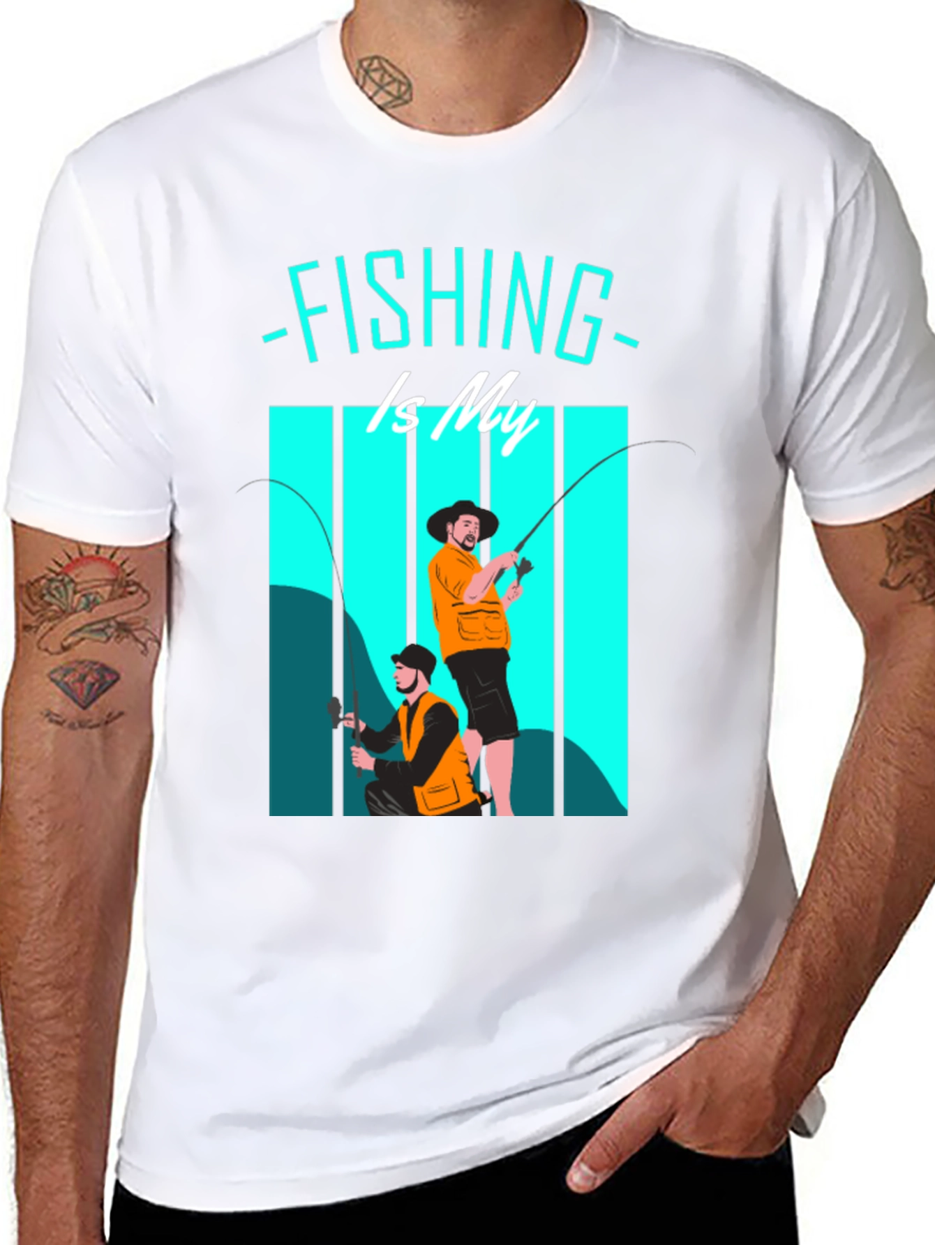 Fishing Is My Therapy Graphic Tee