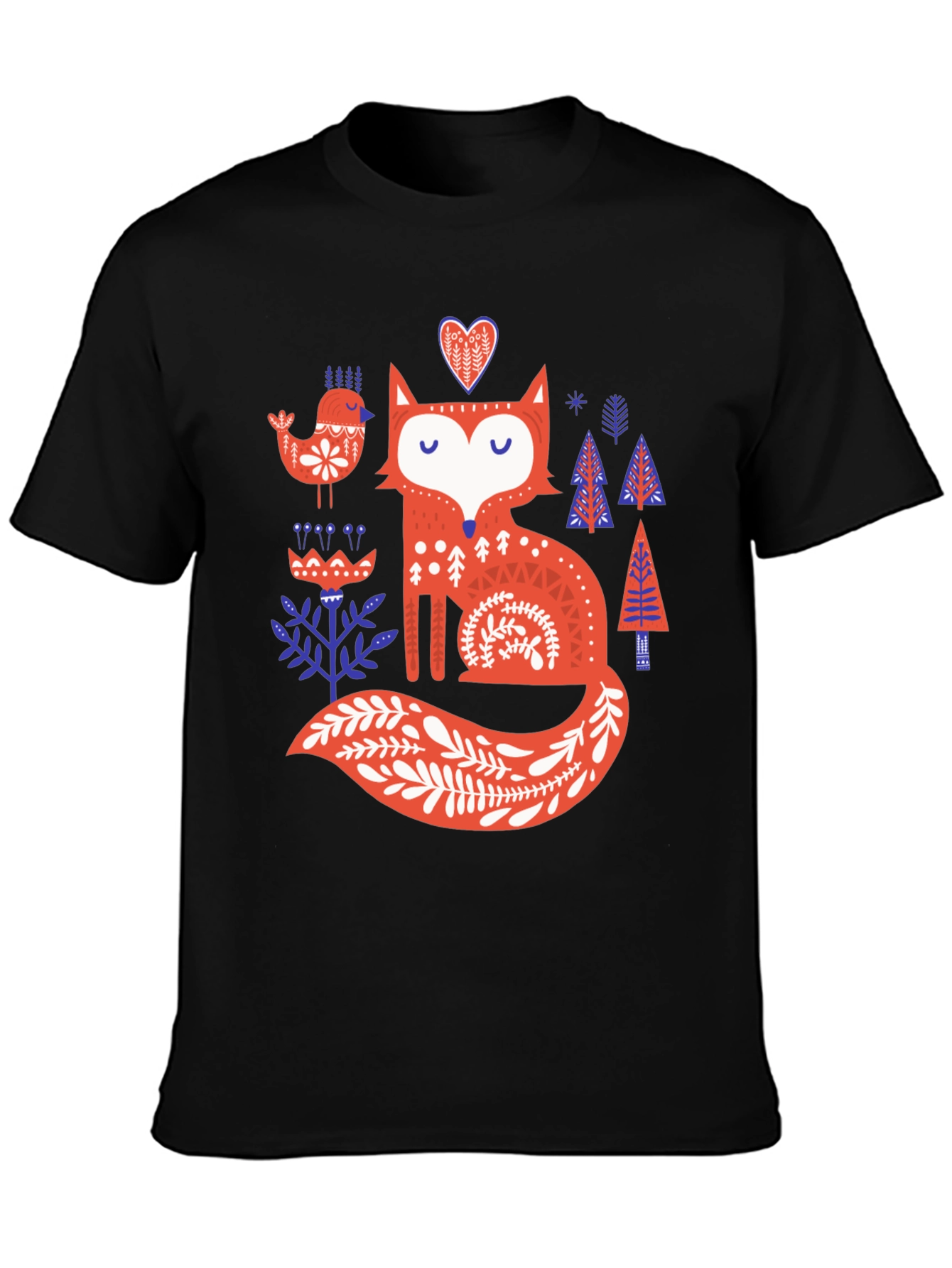 Whimsical Fox Graphic T-Shirt