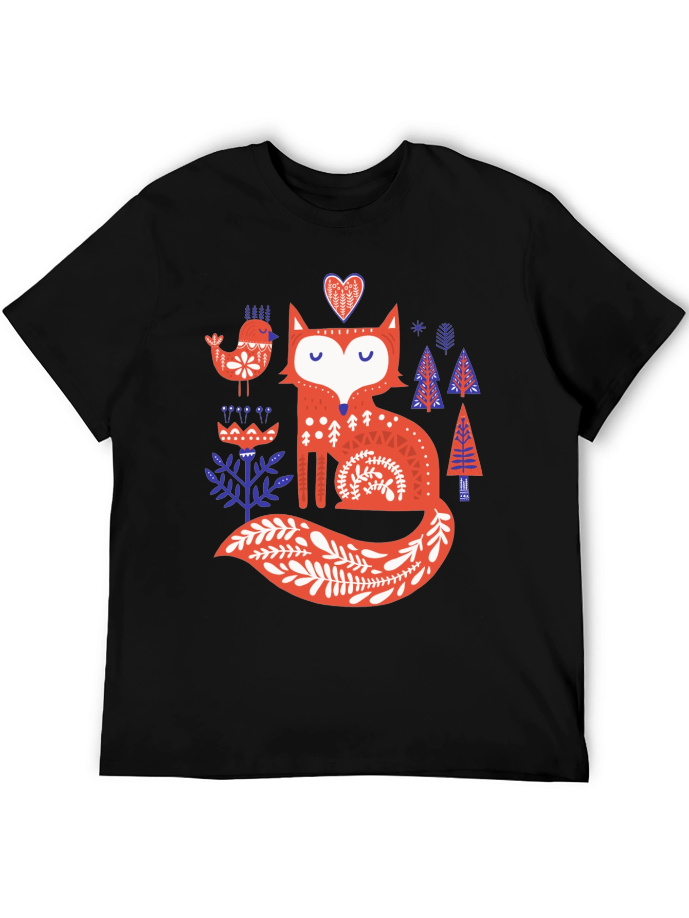 Whimsical Fox Graphic T-Shirt