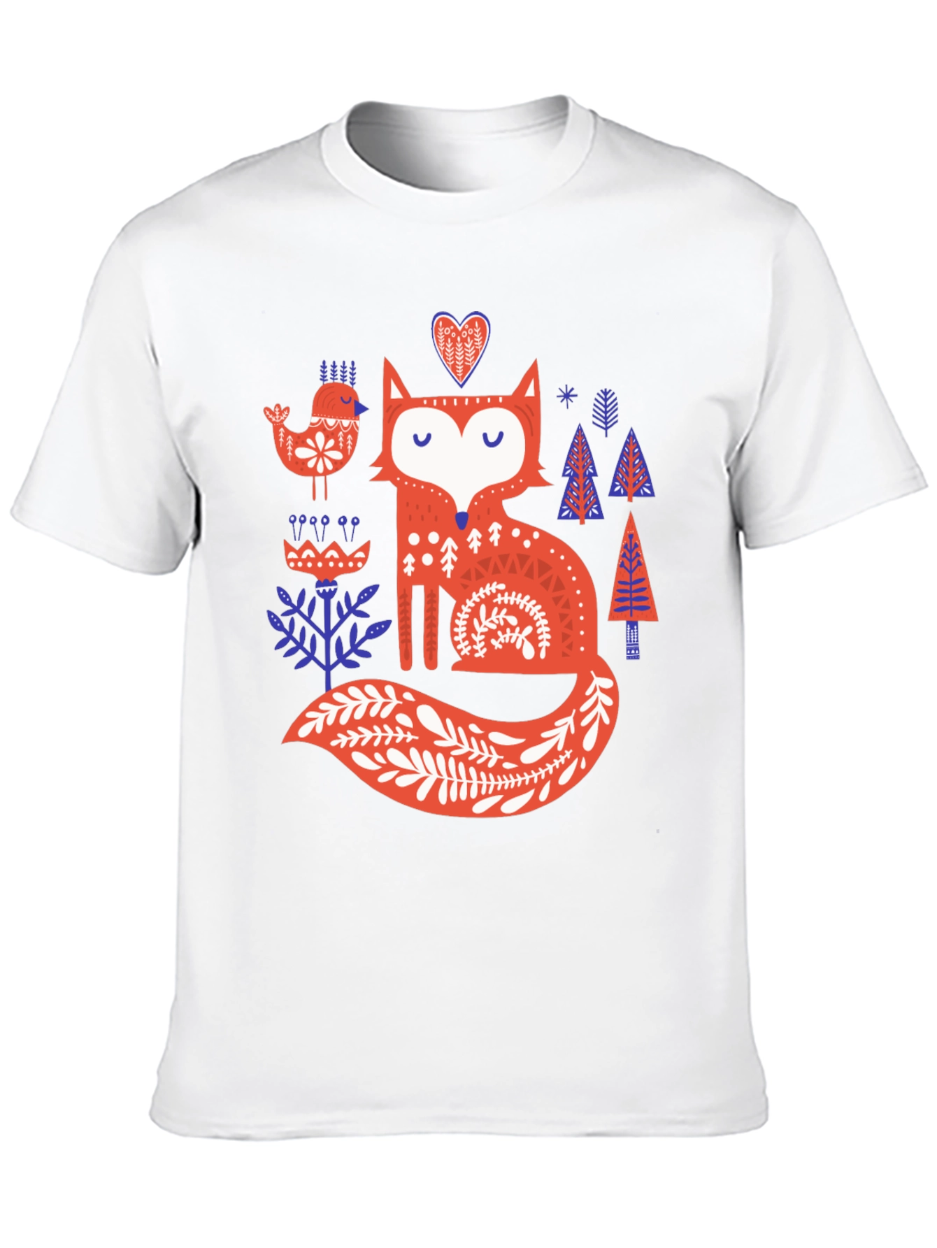 Whimsical Fox Graphic T-Shirt