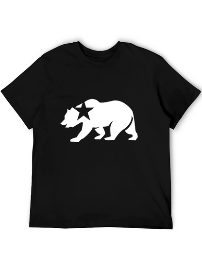 California Bear Graphic T-Shirt - Classic Black Tee