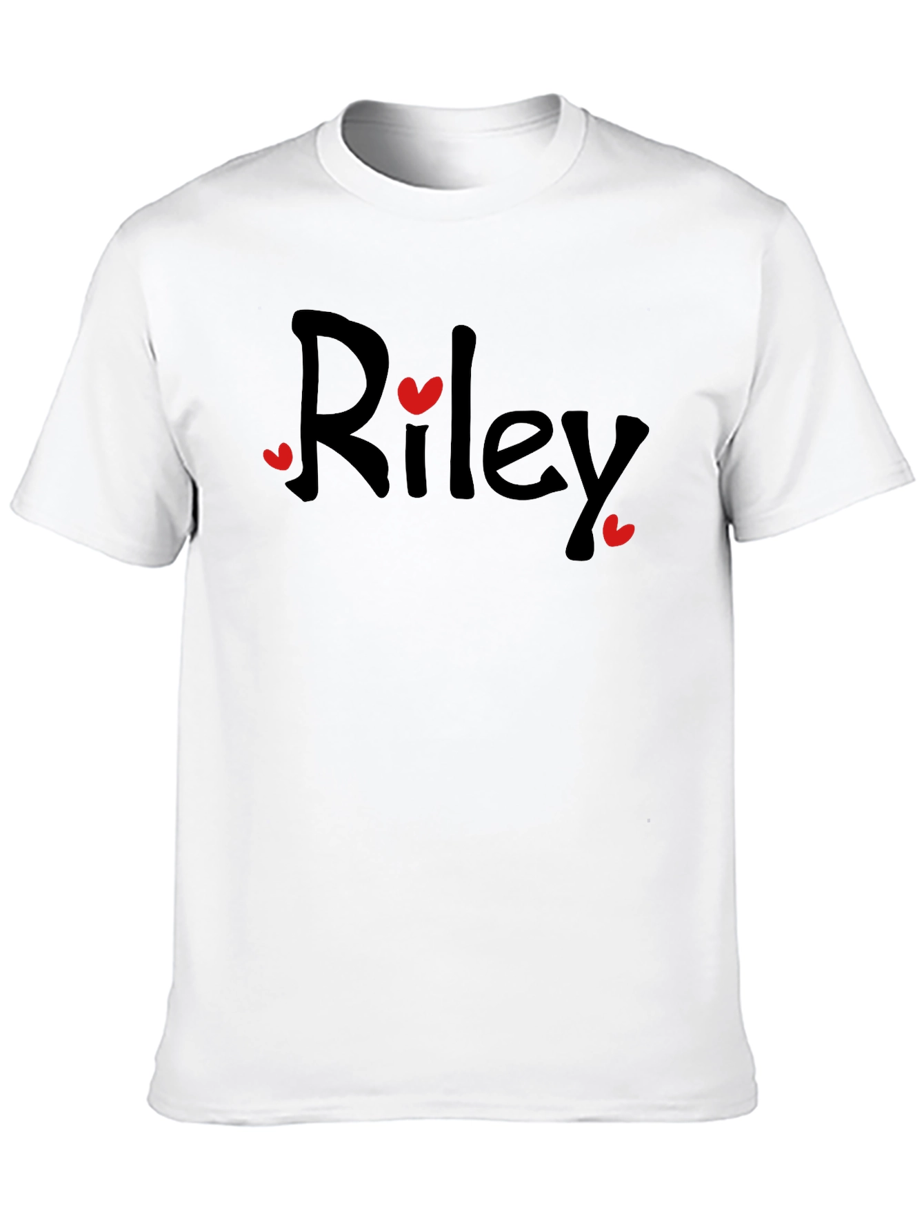 Riley Heart Tee - Cute & Casual Black T-Shirt