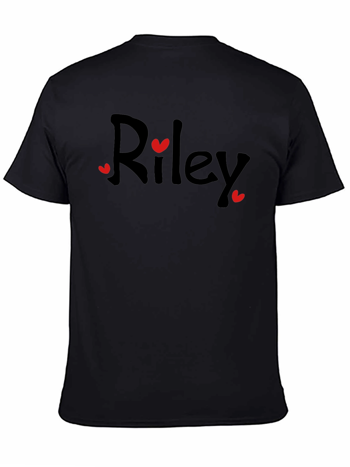 Riley Heart Tee - Cute & Casual Black T-Shirt