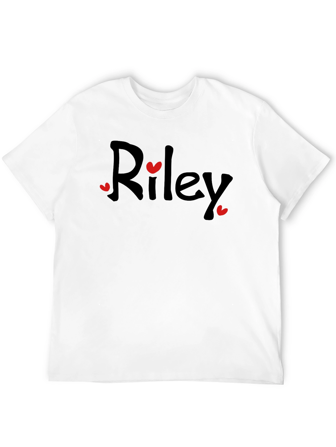 Riley Heart Tee - Cute & Casual Black T-Shirt
