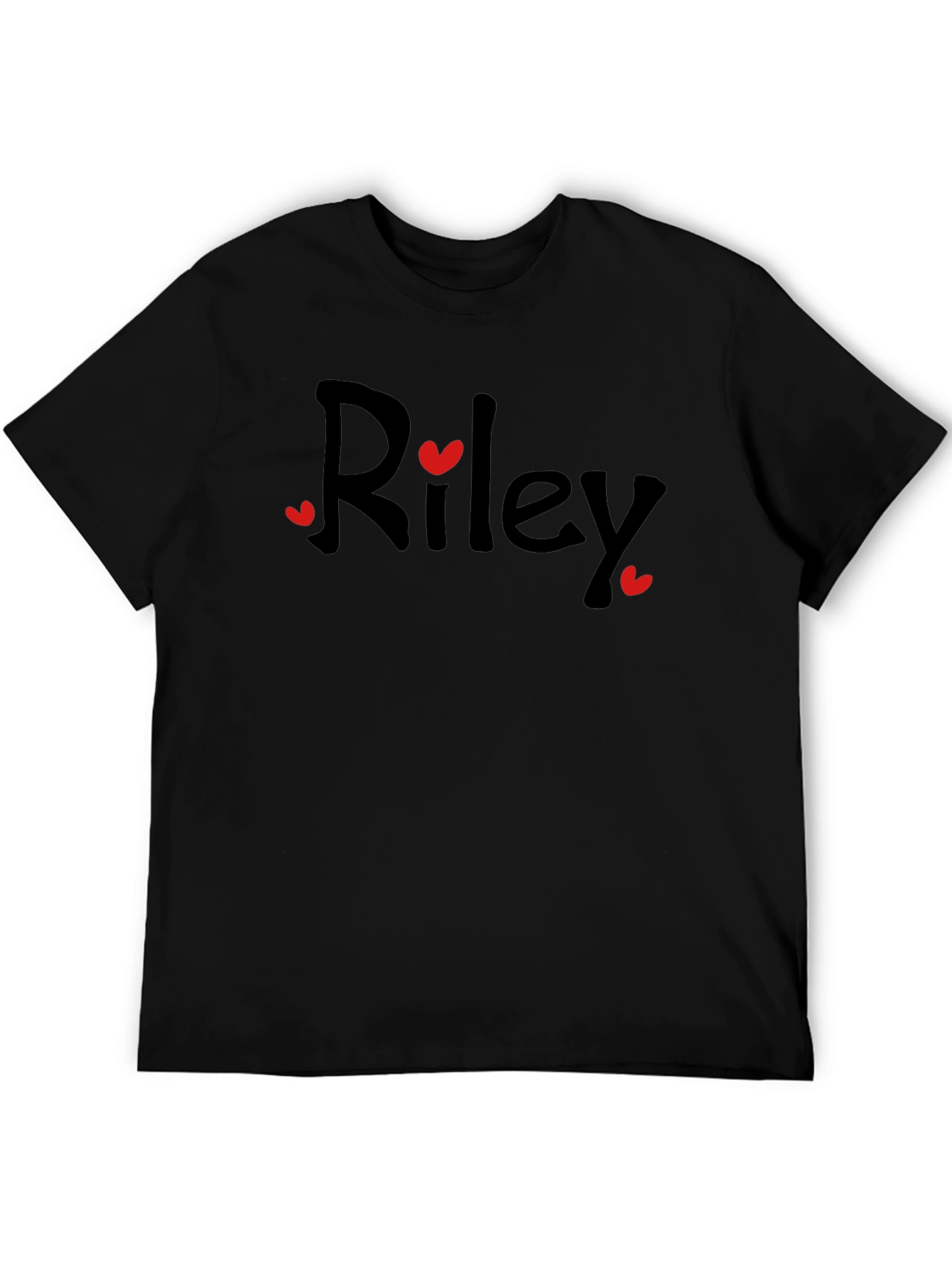 Riley Heart Tee - Cute & Casual Black T-Shirt