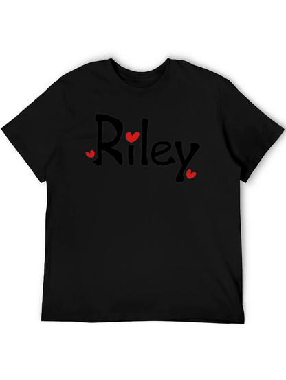 Riley Heart Tee - Cute & Casual Black T-Shirt
