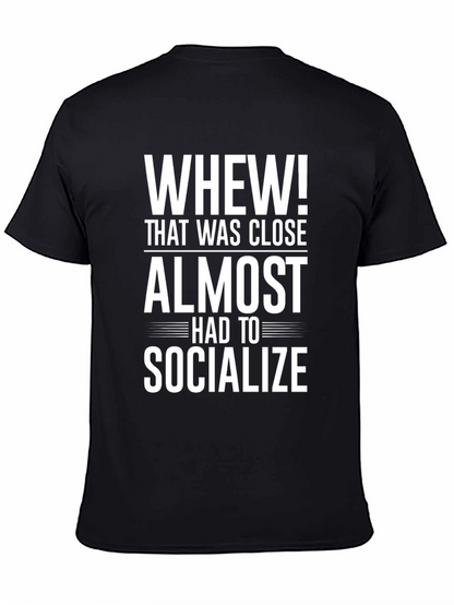 Whew! Socialize Graphic Tee - Introvert T-Shirt