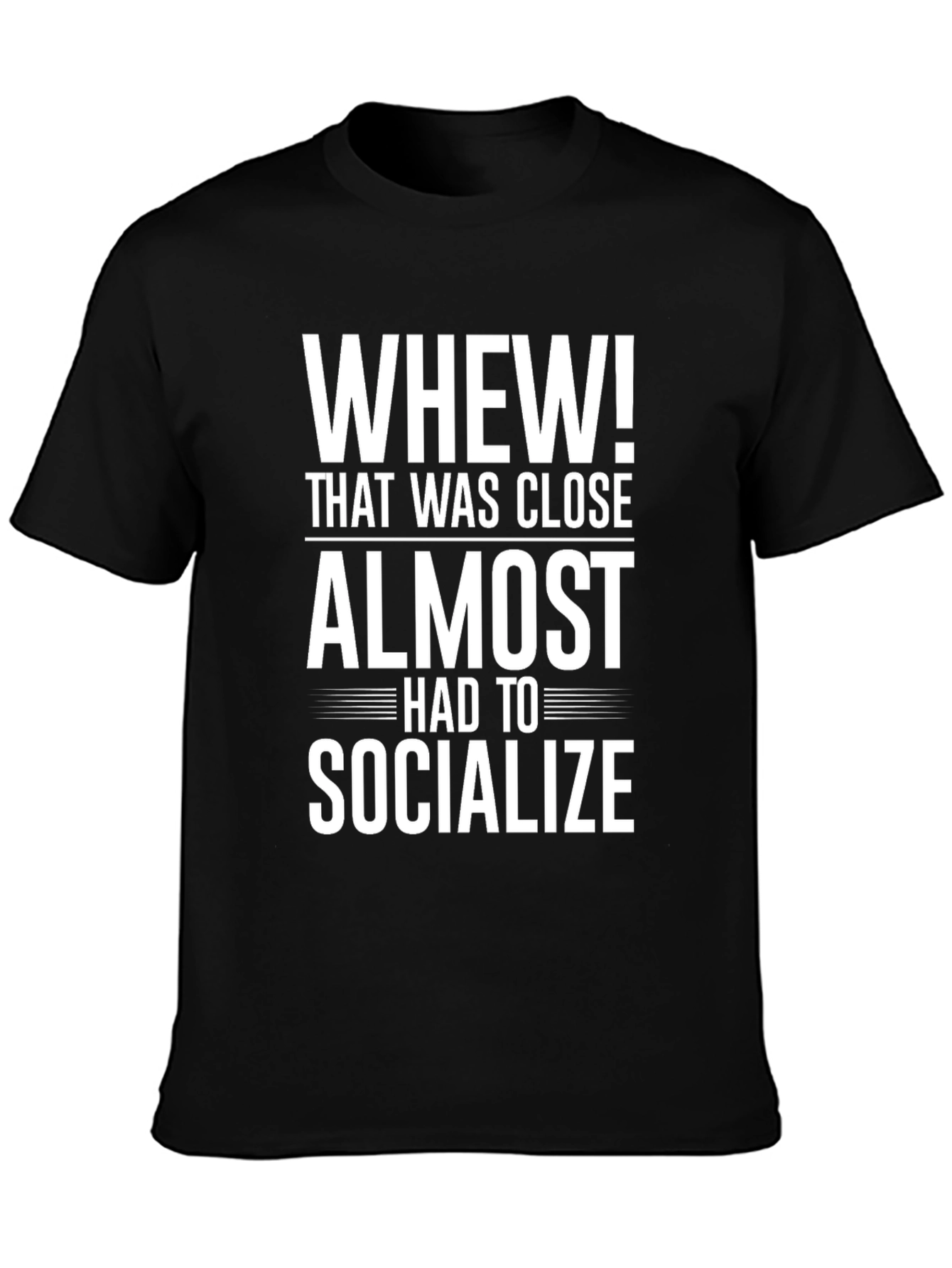 Whew! Socialize Graphic Tee - Introvert T-Shirt