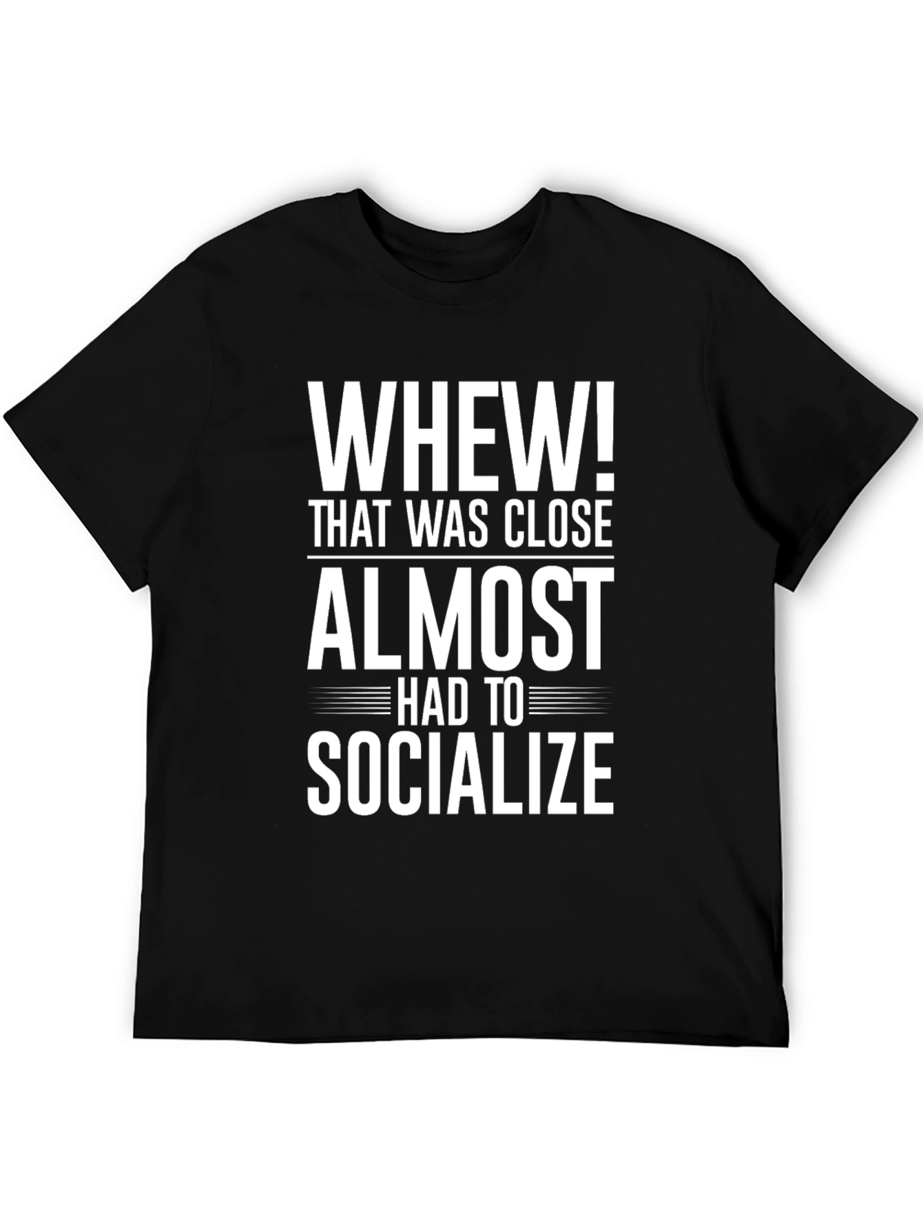 Whew! Socialize Graphic Tee - Introvert T-Shirt