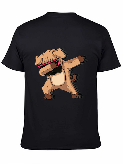 Dabbing Dog Graphic Tee - Cool Trendy Black T-Shirt