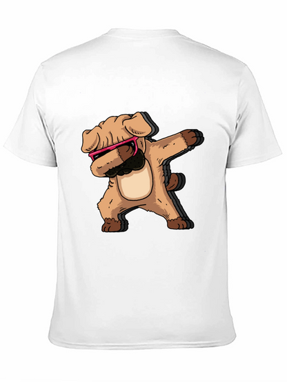 Dabbing Dog Graphic Tee - Cool Trendy Black T-Shirt