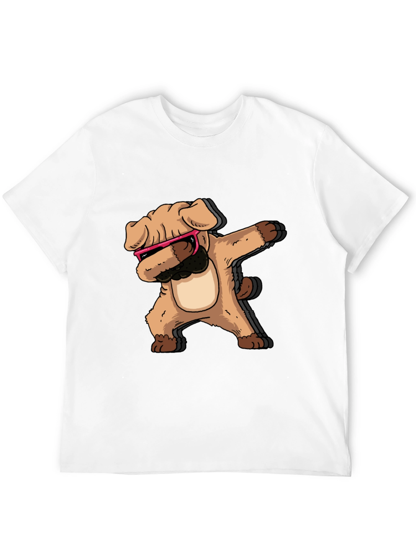 Dabbing Dog Graphic Tee - Cool Trendy Black T-Shirt