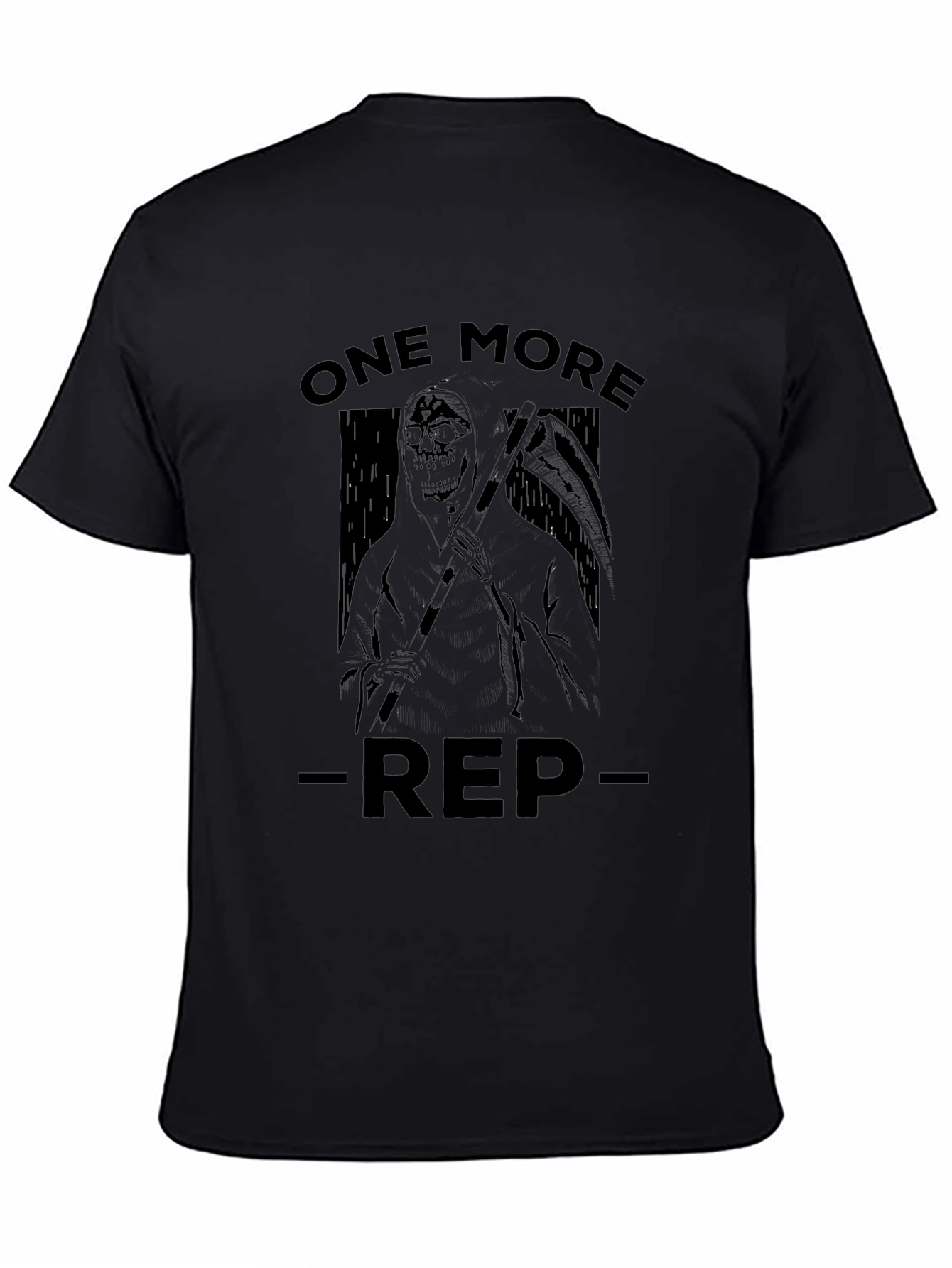 One More Rep Black Graphic T-Shirt