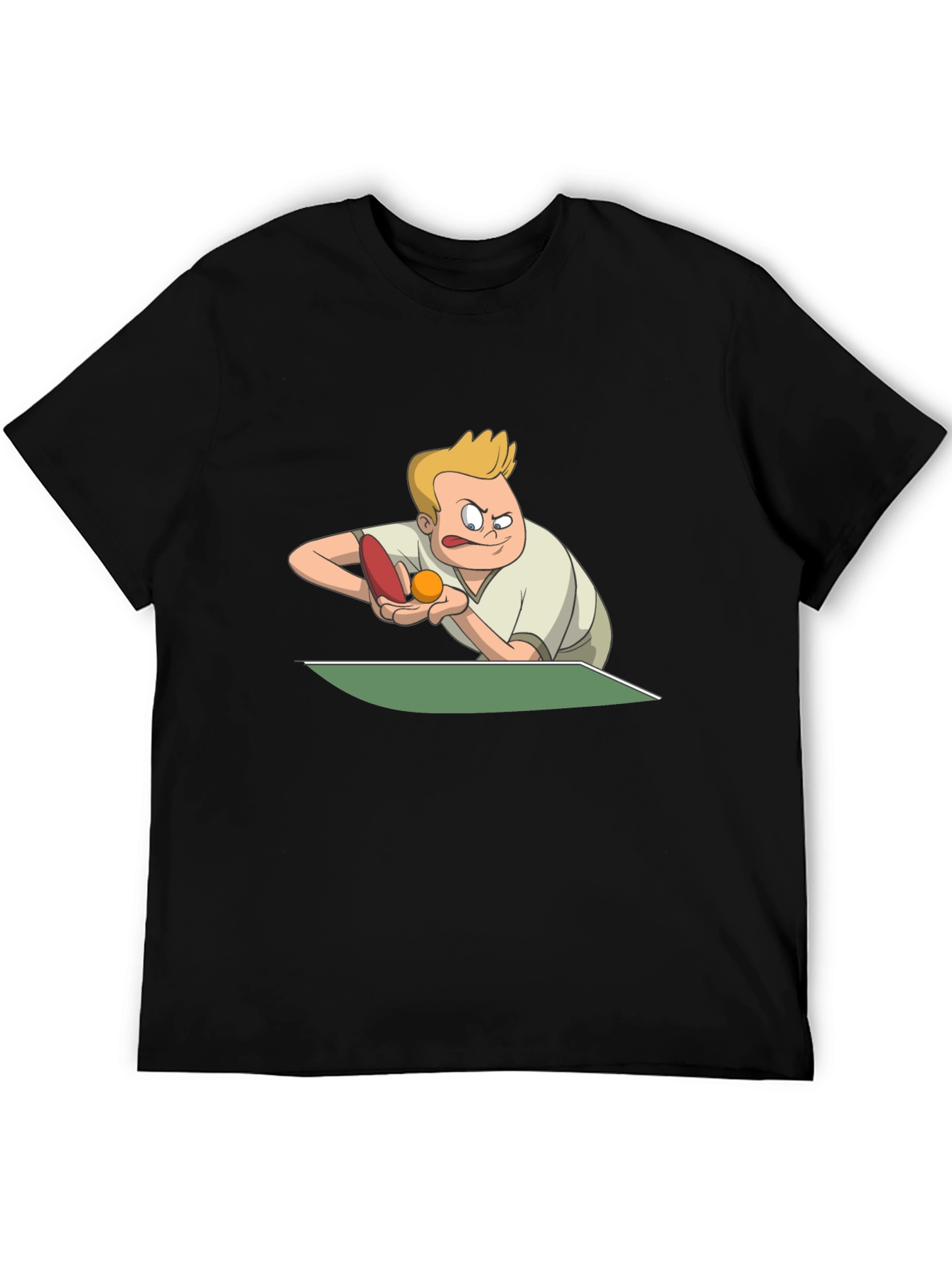 Funny Table Tennis Player Graphic T-Shirt