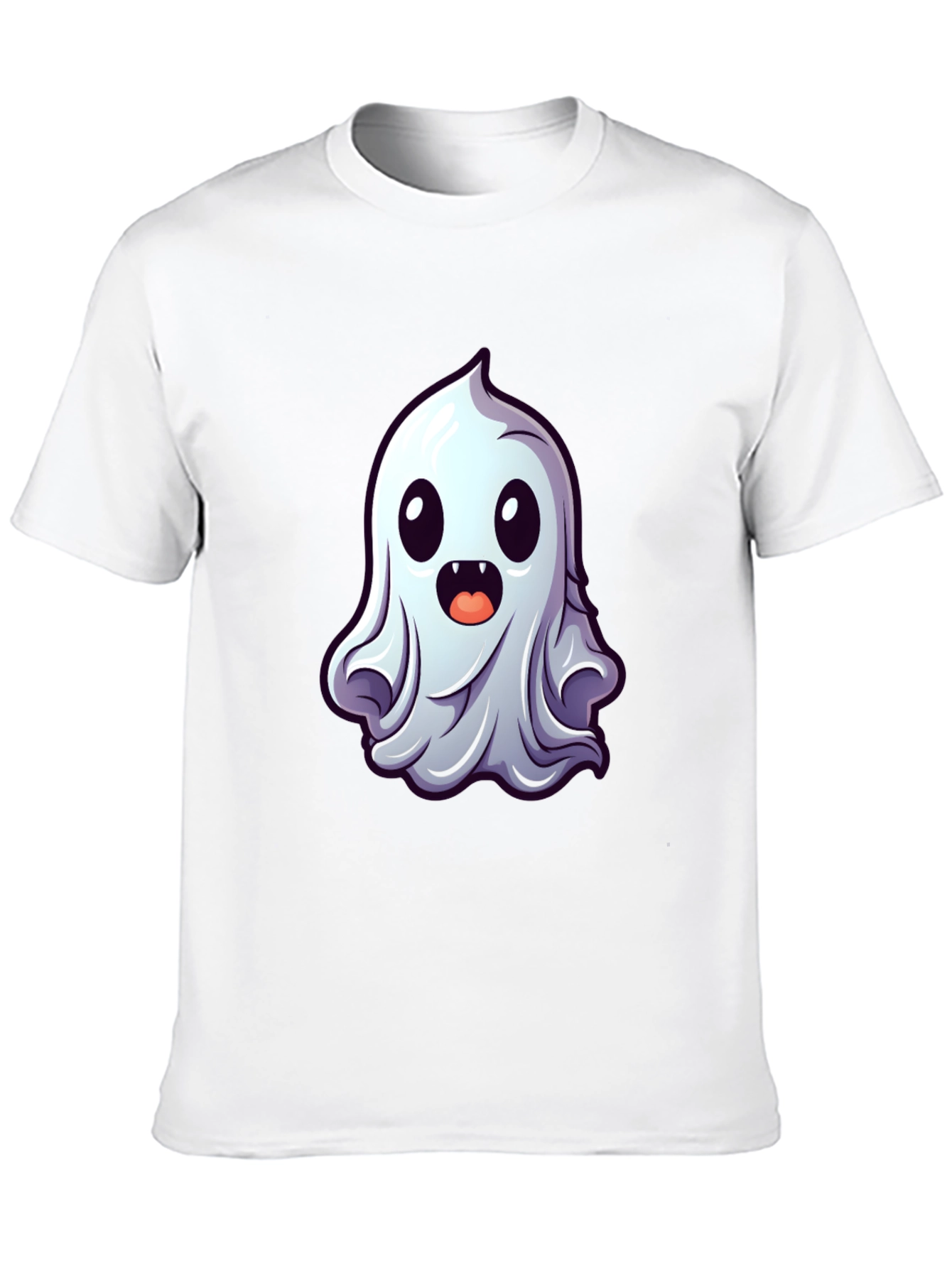 Cute Ghost Graphic Tee - Spooky Season Style