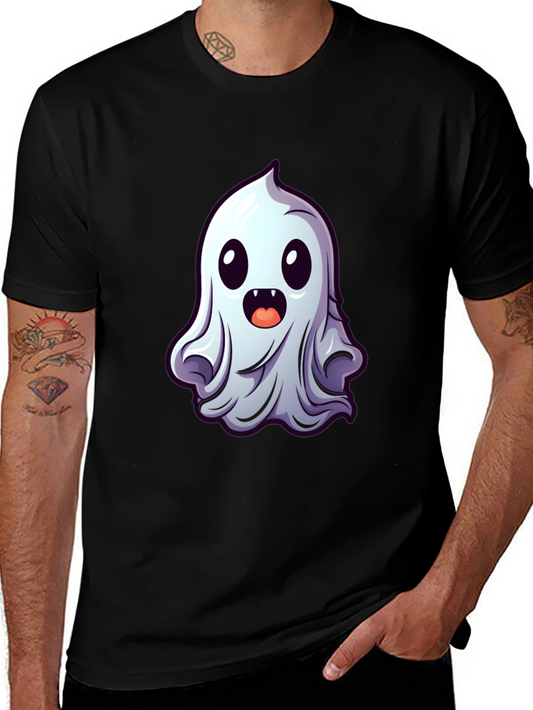 Cute Ghost Graphic Tee - Spooky Season Style