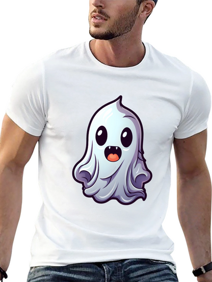 Cute Ghost Graphic Tee - Spooky Season Style