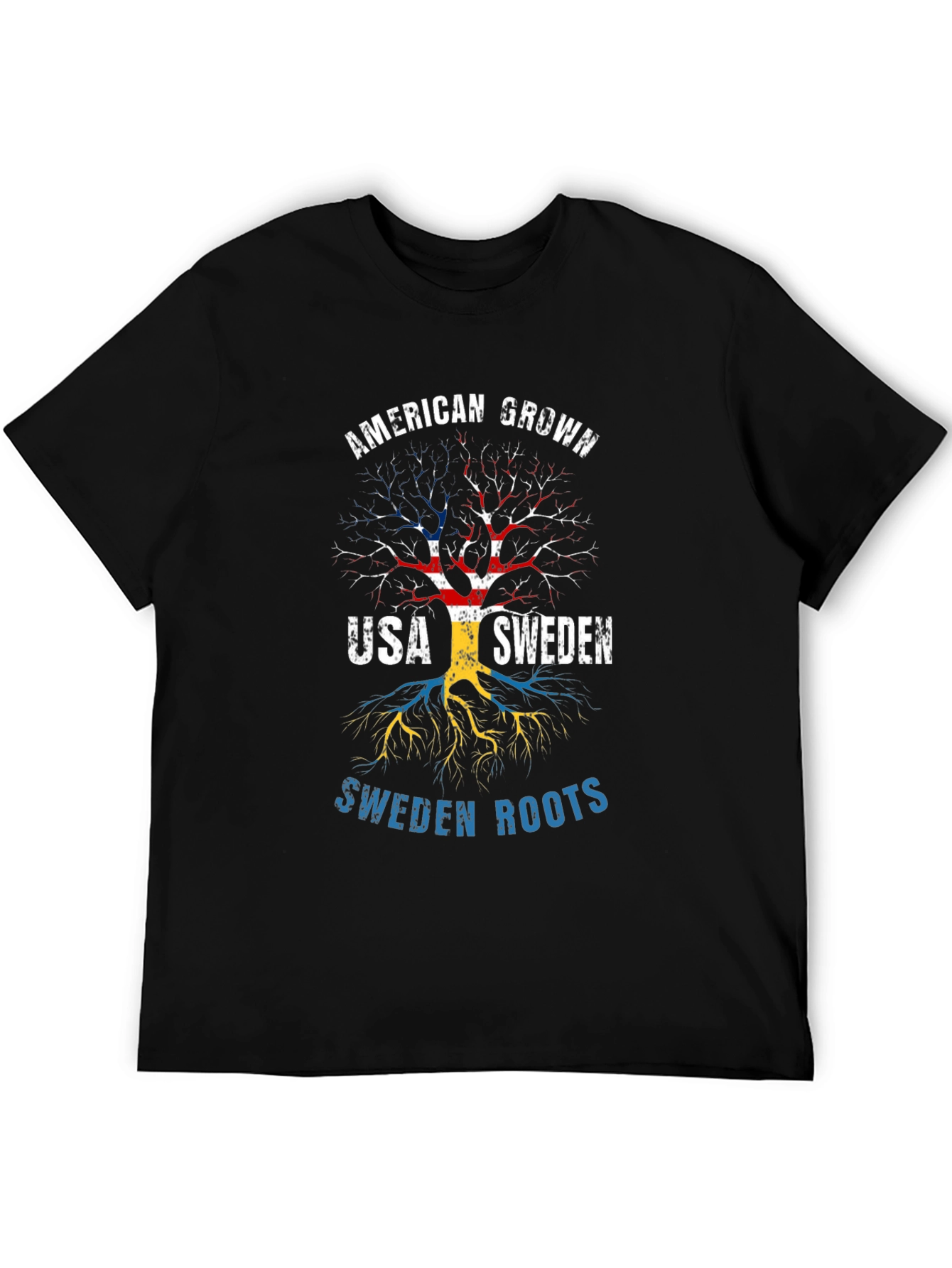 American Grown USA Sweden Roots T-Shirt