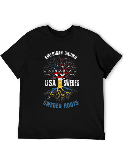 American Grown USA Sweden Roots T-Shirt