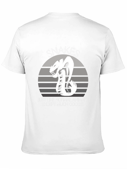 Snakes Cooler Animal Graphic Black T-Shirt